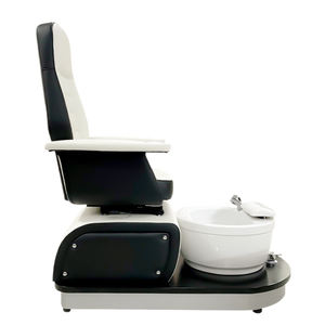 Chaise de pédicure portable en acier inoxydable avec lavage de tête et drainage automatique pour salon de manucure, prête à être expédiée - Product Image 4