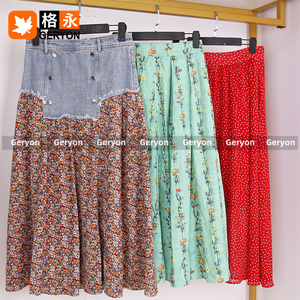 Fardos de <span class=keywords><strong>Ropa</strong></span> <span class=keywords><strong>Usada</strong></span> de Verano para Mujer, Faldas Midi Largas de Algodón Vintage de Geryon, Estilo Línea A, <span class=keywords><strong>Ropa</strong></span> Mixta <span class=keywords><strong>Usada</strong></span> al por Mayor - Product Image 2