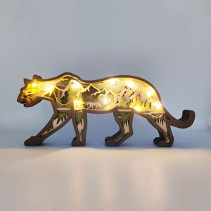 Statue d'animal WAALUU au design personnalisé <span class=keywords><strong>en</strong></span> usine <span class=keywords><strong>Décoration</strong></span> <span class=keywords><strong>de</strong></span> table tigre animal Ornements <span class=keywords><strong>de</strong></span> <span class=keywords><strong>Noël</strong></span> <span class=keywords><strong>en</strong></span> <span class=keywords><strong>bois</strong></span> 3D - Product Image 2