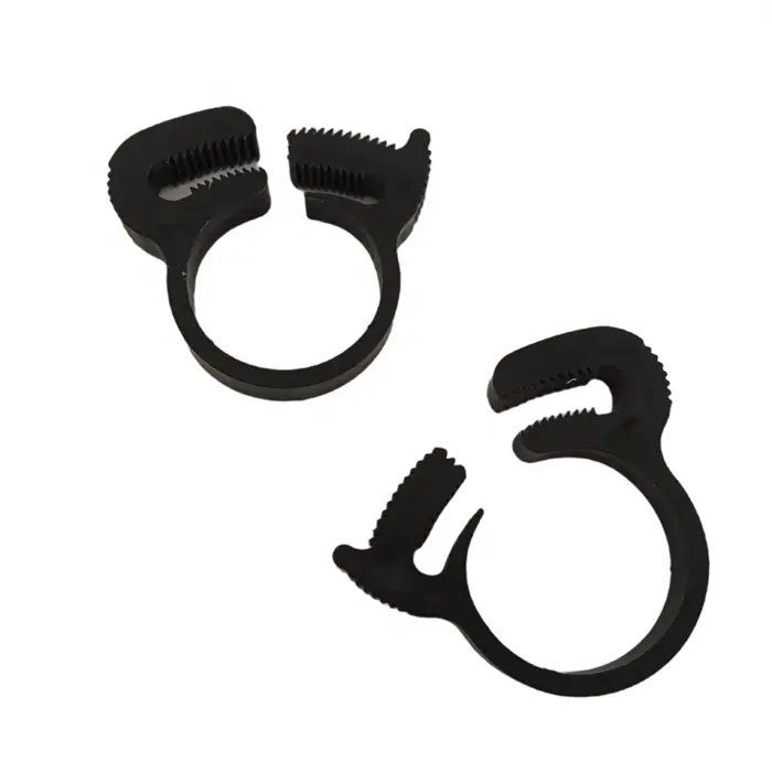Nylon,ABS,POM,PVC material Screw thread Plastic Pipe Clamp Single Ring quick lock Hose Clamps