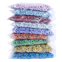 2022 DIY Farbe Messing Metall Ring Prong Druckknopf Schwarz Weiß Rot Orange Gelb Grün Blau Lila Rosa Farbe