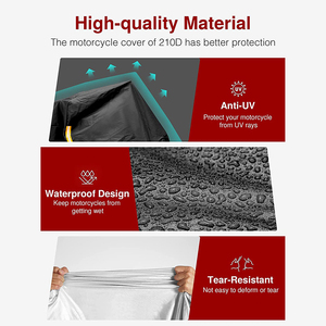 LOGO personalizzato 190T 210D 300D Oxford Anti-taglio UV per tutte le stagioni copertura universale moto impermeabile all'aperto copertura moto - Product Image 2