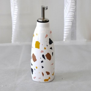 Meishenjia SHUN — vaisselle de cuisine <span class=keywords><strong>en</strong></span> céramique <span class=keywords><strong>blanc</strong></span> et noir, avec chiffres irréguliers, décalcomanie, huile, <span class=keywords><strong>vinaigre</strong></span>, sauce soja, bouteille - Product Image 2