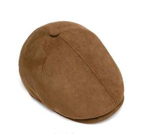 Chapeau plat en daim pour homme et femme, style britannique décontracté, vintage, pour l'automne et l'hiver - Product Image 6