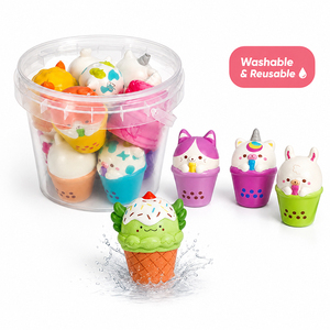Bulk Kawaii Dessert Cup Squishies Gentle Rebound Memory Foam <b>Fidget</b> Collection Birthday Party Favors For Children - Product Image 1