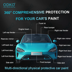 Película de Protección de Pintura para Automóviles TPU, Cambio de Color, Autocuración, Resistencia Extendida a los Rayos UV y al <span class=keywords><strong>Agua</strong></span> <span class=keywords><strong>Salada</strong></span>, Acabado de Alto Brillo ODKO - Product Image 4