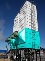 Séchoir multifonctionnel écologique pour son de maïs, riz et farine de blé, capacité 10-30 tonnes, avec moteur et boîte de vitesses