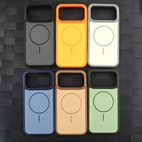 Étui de protection magnétique mat de luxe pour chargement sans fil pour iPhone 18 17 Pro Max 16 15 14 13 12 11 Pro Max Coque arrière rigide