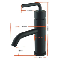 Robinet Mitigeur de Lavabo Moderne à Monotrou pour Montage sur Plan, avec Capteur Tactile, Finition Brossée, en Acier Inoxydable, Monocommande, Valve Céramique, pour École