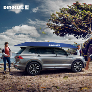 Dingcu Mobile Car Canopy Navy Blue Automatic Sunshade For Suv Truck Roof Cover With Fiberglass Rod 7kg - Product Image 3