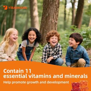 Gommes vitaminées petit ours pour enfants vitamines composées C D3 pour les adolescents soutien immunitaire et promotion de la croissance dosage de bonbons gommeux - Product Image 2