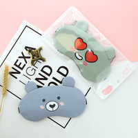 Masque pour les yeux avec imprimé drôle pour enfants, masque pour les yeux cool de dessin animé, pack de glace, compresse de sieste, ombrage, masque pour les yeux de glace, EM-4