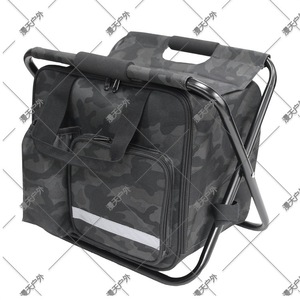 Fishing <b>Stool</b> Outdoor <b>Portable</b> Folding Camouflage Oxford Fabric Garden Chair With Storage Bag For Camping And Fishing - Product Image 3