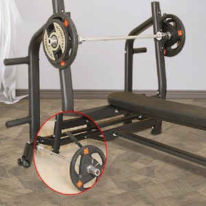 Cadre de lit d'haltères amélioré 5-en-1: support d'alimentation multifonctionnel pour banc, <span class=keywords><strong>squat</strong></span>, pull-up, dip et leg raise | Gym à domicile - Product Image 4