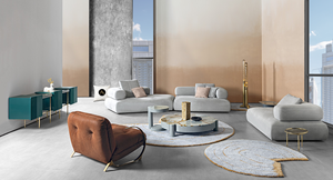 Lounge Fancy Juegos de sala de estar seccionales Sofá de dos plazas Tela Moderno Precio bajo Sofá largo Muebles para el hogar - Product Image 4