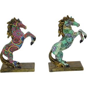 कस्टम हस्तनिर्मित राल 3 डी रंगीन पशु मूर्ति राल घोड़े की मूर्ति उच्च गुणवत्ता वाले राल घोड़े - Product Image 5