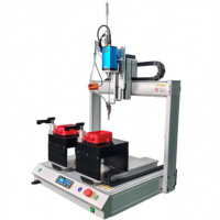 Machine de serrage automatique de vis à double station, à commande électrique et à alimentation pneumatique, adaptée aux vis M1.7-M5.0