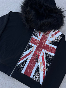 Giacca Unisex High Street a Maniche Lunghe Nera con Stampa Grafica alla Moda ODM <span class=keywords><strong>Abbigliamento</strong></span> <span class=keywords><strong>Uomo</strong></span> Stile <span class=keywords><strong>Giovane</strong></span> Europeo - Product Image 5