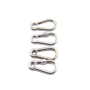 304 Stainless Steel <b>Spring</b> Buckle <b>Clip</b> Buckle For Bags Outdoor Hiking Simple Hook - Product Image 1