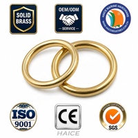 Anneau rond en laiton massif 4x21mm pour équipement marin, câble métallique, attache pour chien, cheval, animal de compagnie, bateau, kayak, yacht, accessoires de quincaillerie nautique