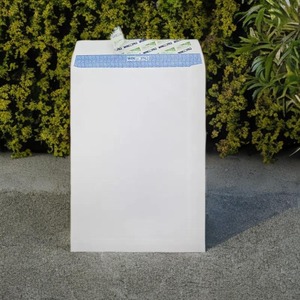 Sobre de bolsillo blanco respetuoso con el medio ambiente C5 6x9, sello adhesivo, certificado PEFC, personalizado, OEM, impresión de documentos comerciales, Sobres de papel Premium - Product Image 1