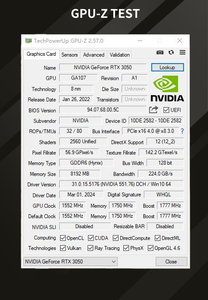 Tarjeta Gráfica RTX 3050 de 8GB GDDR6 Nueva - GPU GA107, 128-Bit, Salida DP+HD+DVI, Tarjetas de Juego PCIe 4.0, GPU GA107 Ofrece Super Rendimiento - Product Image 6
