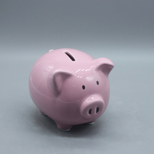 Hucha de cerámica con forma de cerdito para adultos, caja de dinero para efectivo, regalo, propina, tarro de ahorro, decoración moderna para <span class=keywords><strong>el</strong></span> hogar, sala de estar - Product Image 3