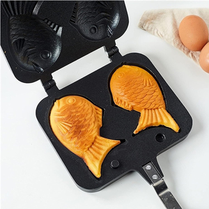 Moule à sandwich portable populaire, plaque de cuisson en aluminium pour usage extérieur, grill à gaufres double face pour le petit-déjeuner - Product Image 6