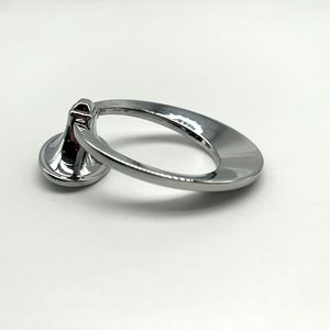 Oval <b>Gold</b> <b>Cabinet</b> Drawer Pull Ring Zinc Alloy Minimalist Furniture Handle - Product Image 2