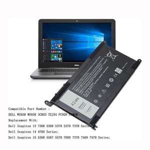 Batterie de remplacement 11.4V 42WH pour ordinateur portable WDX0R pour <span class=keywords><strong>Dell</strong></span> Inspiron 13 14 15 16 17 5000 5775 5570 7460 7560 7472 <span class=keywords><strong>5468</strong></span> 7570 7572 Series - Product Image 3