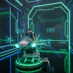 Usine de Panyu, Guangdong, cinéma VR 9D, simulateur de vol de réalité virtuelle, <span class=keywords><strong>jeu</strong></span> VR d'avion/<span class=keywords><strong>hélicoptère</strong></span> pour parcs à thème - Product Image 2
