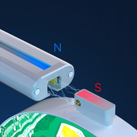 Enseignes personnalisées de publicité extérieure de bureau alimentées par transformateur à LED Alphabet éclairé avec logo Lettres de piste magnétiques en acrylique