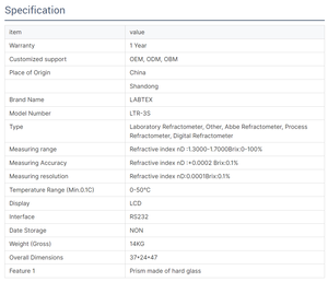 SABEDORIA <span class=keywords><strong>ABBE</strong></span> Refratômetro <span class=keywords><strong>Digital</strong></span> correção LTR-3S <span class=keywords><strong>Automatic</strong></span> Brix de Açúcar LED como Fonte de Luz Profissional Preço Fábrica - Product Image 4