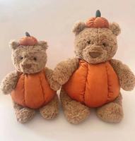 테디 베어 봉제 인형 대량 봉제 Peluche 드 플러시 저렴한 빅 사이즈 장난감 테디 베어 봉제 장난감 파티 바르셀로나 호박 테디 베어