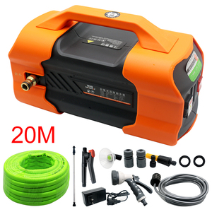 Bomba de agua portátil de doble núcleo, manguera de 20M, batería de litio para exteriores, coche/riego de vegetales/Flor de lavado, energía eléctrica - Product Image 5