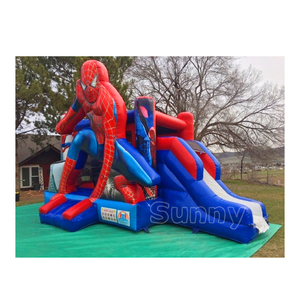 Castello Gonfiabile Spider-Man con Scivolo in Vendita - Product Image 3