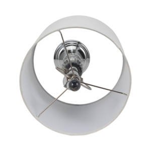 Lampade da tavolo in cristallo con paralumi bianchi per soggiorno, camera da letto, decorazione d'interni. - Product Image 6