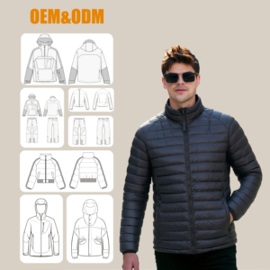 Giacche Bomber in Piuma <span class=keywords><strong>d</strong></span>'<span class=keywords><strong>Oca</strong></span> Ultraleggere dal Design Classico per Uomo, Vendita all'Ingrosso - Product Image 1
