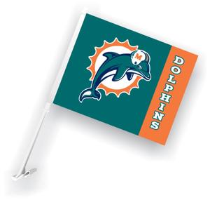 Bandiera per Auto dei Miami Dolphins, 100% Poliestere, Stampa Digitale, Vendita all'Ingrosso - Product Image 6