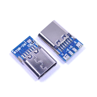 Connecteur HDMI plaqué or horizontal à 90 degrés pour carte mère, prise femelle 19 broches à quatre pieds, double rangée de broches, L=11,3 mm