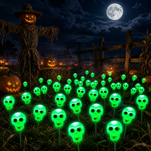 Solar Swaying Halloween Eyeball Pathway <b>Lights</b> 2 Modes Waterproof Outdoor Halloween Stake <b>Lights</b> for Garden Yard Porch Patio - Product Image 6