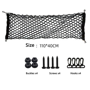 <span class=keywords><strong>Filet</strong></span> de stockage de cargaison élastique automatique de <span class=keywords><strong>coffre</strong></span> de support de <span class=keywords><strong>filet</strong></span> de cargaison de maille avec 4 crochets - Product Image 5