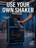 Distributeur automatique de boissons énergétiques et de boissons froides pour salle de sport, commande à distance, 24h/24