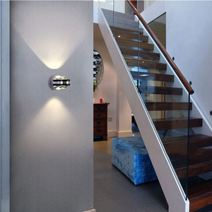 Neonlap Creative Indoor Lighting <strong>Background</strong> Wall Mounted Decorative Hotel Corridor 2W 6W RGB up and Down Crystal Wall Lamp - Product Image 4
