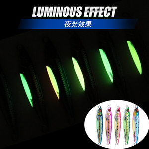 Jigging Pro 40g 60g 80g di acqua salata in metallo Slow pece Jigs Fish attirano la <span class=keywords><strong>spigola</strong></span> <span class=keywords><strong>Pesca</strong></span> - Product Image 4