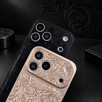 Étui de téléphone pour iPhone en similicuir floral antichoc de luxe