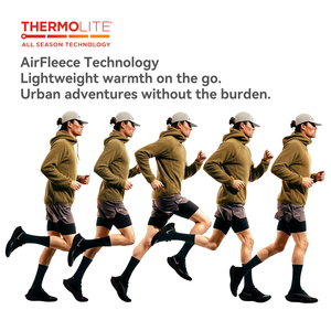 QUICKSHOW Felpa con Cappuccio da Uomo Personalizzabile in Tech Fleece <span class=keywords><strong>THERMOLITE</strong></span> da 340 Gsm per Tutte le Stagioni, Leggera, Traspirante e Sportiva per l'Outdoor, Abbigliamento Attivo di Tendenza - Product Image 4