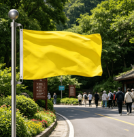 Drapeau jaune uni, bannière en polyester jaune uni pour la décoration extérieure et intérieure, les événements, les sports