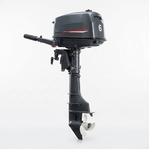 Nouveau moteur de bateau de pêche 6 temps 102cc avec système de refroidissement par eau, commande par tige de direction et cordon de coupure d'urgence - Product Image 1