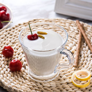 Tazze di succo di vetro semplici le tazze da bere Creative con motivo a diamante sono ideali per i bicchieri nei ristoranti e nei caffè della famiglia - Product Image 4